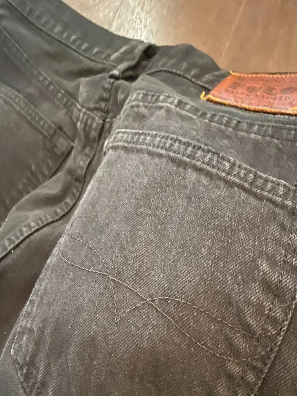 RALPH LAUREN WASH HUDSON BLACK JEANS SIZE 34 WAIST - Picture 10 of 11